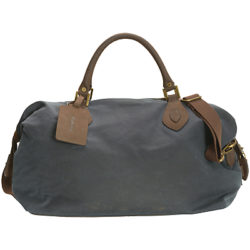 Barbour Wax Cotton Travel Explorer Holdall Navy